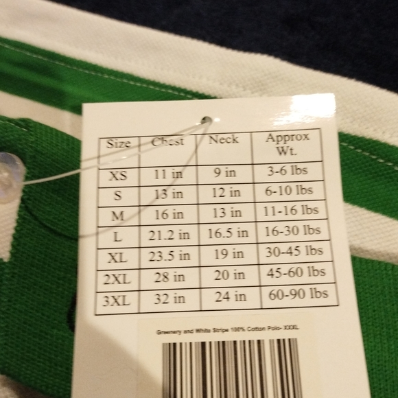 GREEN STRIPED POLO DOG SHIRT - Picture 4 of 6